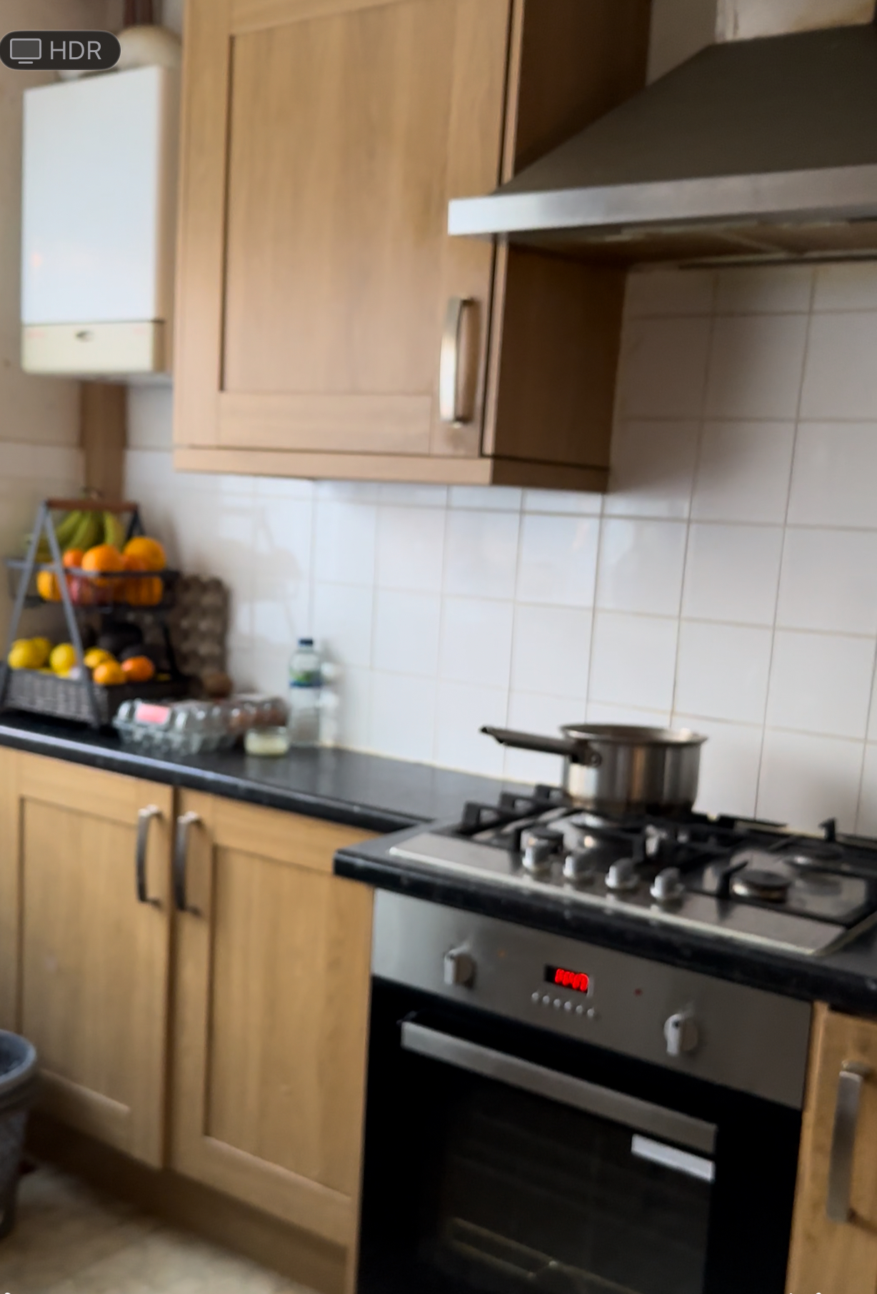 Dried egg white on a tabletop